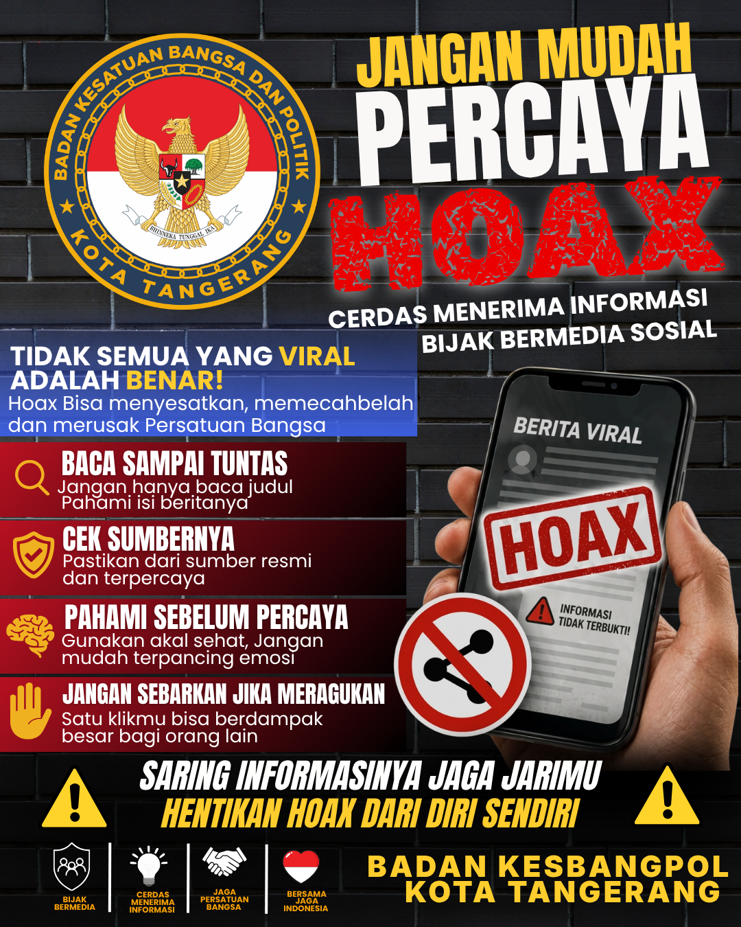JANGAN MUDAH PERCAYA HOAX